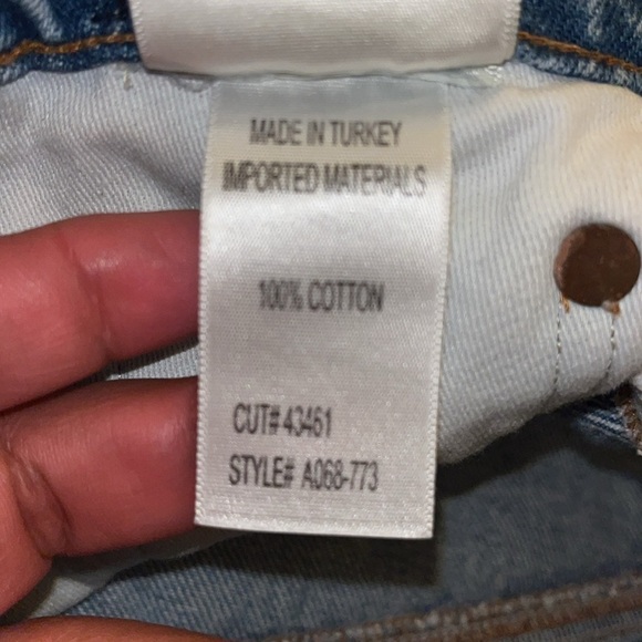 AGOLDE Quinn High Rise Mini Skirt.  Size 24.  100% cotton Premium Denim. - Picture 11 of 12